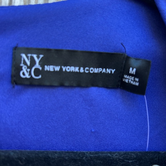 NYC NEW Royal Blue Front Tie Ruched Dress Women’s Medium - Picture 6 of 13